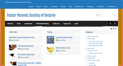 Desktop Screenshot of fosterparentssociety.org
